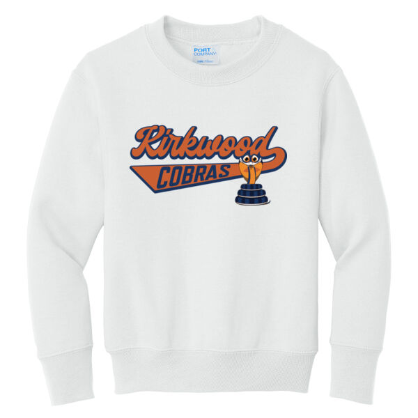 Kirkwood- Solid  - Youth Core Fleece Crewneck Sweatshirt Thumbnail