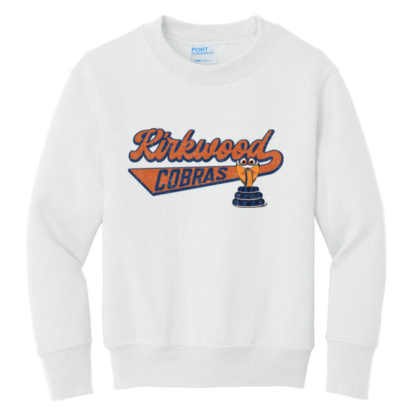 Kirkwood- Distressed - Youth Core Fleece Crewneck Sweatshirt Thumbnail